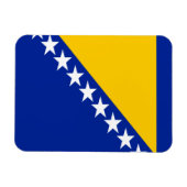 Patriotische Flagge Bosnien-Herzegowina Magnet (Horizontal)