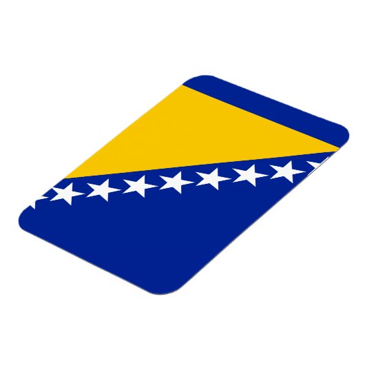 Patriotische Flagge Bosnien-Herzegowina Magnet (Linke Seite)