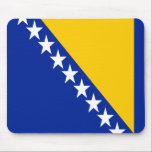 Patriotische Flagge Bosnien-Herzegowina Mousepad<br><div class="desc">Die Nationalflagge von Bosnien und Herzegowina.</div>