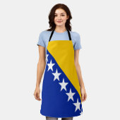 Patriotische Flagge Bosnien-Herzegowina Schürze (Getragen)