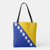 Patriotische Flagge Bosnien-Herzegowina Tasche (Rückseite)