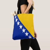 Patriotische Flagge Bosnien-Herzegowina Tasche (Von Nahem)