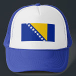 Patriotische Flagge Bosnien-Herzegowina Truckerkappe<br><div class="desc">Die Nationalflagge von Bosnien und Herzegowina.</div>