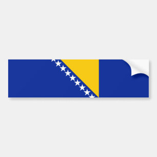 Patriotische Flagge Bosnien Herzegowinas Autoaufkleber