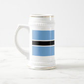 Patriotische Flagge Botswanas Bierglas (Links)