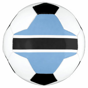 Patriotische Flagge Botswanas Fußball
