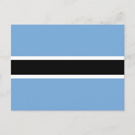Patriotische Flagge Botswanas Postkarte (Vorderseite)