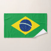 Patriotische Flagge Brasilien Badhandtuch Set (Handtuch)