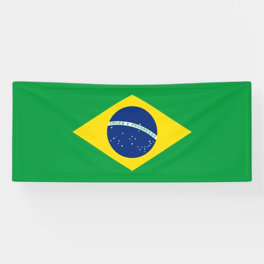 Patriotische Flagge Brasilien Banner (Horizontal)