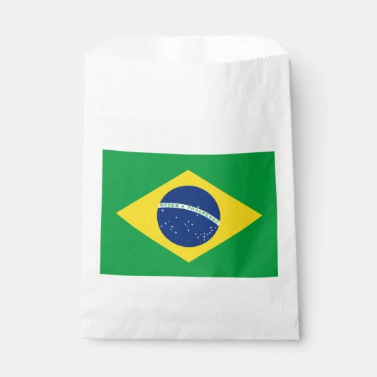 Patriotische Flagge Brasilien Geschenktütchen (Vorderseite)