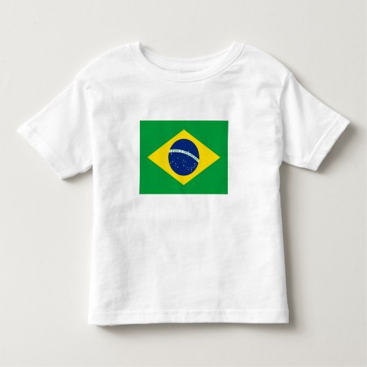 Patriotische Flagge Brasilien Kleinkind T-shirt (Vorderseite)