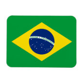 Patriotische Flagge Brasilien Magnet (Horizontal)