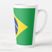 Patriotische Flagge Brasilien Milchtasse (Rechts)