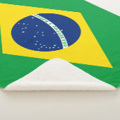 Patriotische Flagge Brasilien Sherpadecke (3/4)