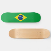 Patriotische Flagge Brasilien Skateboard (Horizontal)