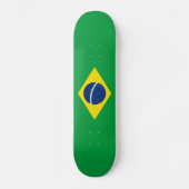 Patriotische Flagge Brasilien Skateboard (Vorderseite)