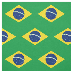 Patriotische Flagge Brasilien Stoff