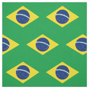 Patriotische Flagge Brasilien Stoff