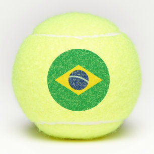 Patriotische Flagge Brasilien Tennisbälle