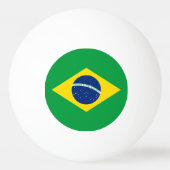 Patriotische Flagge Brasilien Tischtennisball (Rückseite)