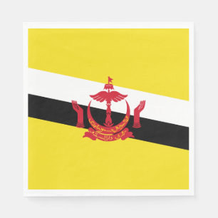 Patriotische Flagge Bruneis Serviette