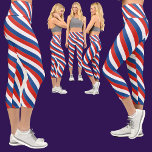 Patriotische Flagge Capri Leggings<br><div class="desc">Patriotisches Frankreich Flaggen Capri Leggings.</div>