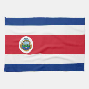 Patriotische Flagge Costa Ricas Geschirrtuch