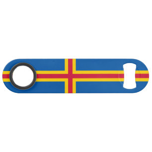 Patriotische Flagge der Åland-Inseln Speed Flaschenöffner