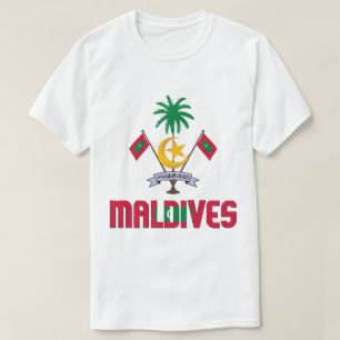 Patriotische Flagge der Malediven T-Shirt