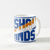 Patriotische Flagge der Marshall-Inseln Kaffeetasse (VorderseiteRechts)