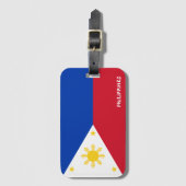 Patriotische Flagge der Philippinen Gepäckanhänger (Vorderseite Vertikal)