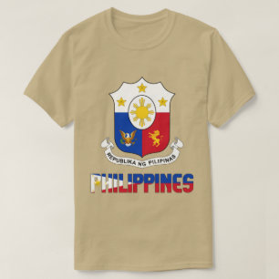 Patriotische Flagge der Philippinen T-Shirt