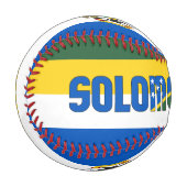 Patriotische Flagge der Salomonen Baseball (Vorderseite Links)