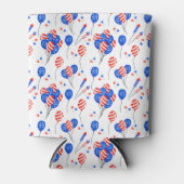 Patriotische Flagge der USA Cooler Dosenkühler (Vorderseite)