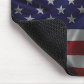 Patriotische Flagge der USA Mousepad (Ecke)