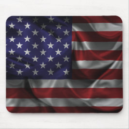 Patriotische Flagge der USA Mousepad