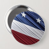 Patriotische Flagge der USA, rot, weiß und blau Button (Vorne & Hinten)