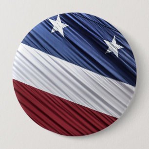 Patriotische Flagge der USA, rot, weiß und blau Button
