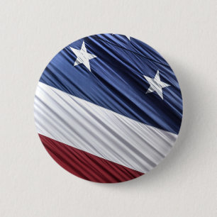 Patriotische Flagge der USA, rot, weiß und blau Button