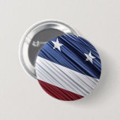 Patriotische Flagge der USA, rot, weiß und blau Button (Vorne & Hinten)