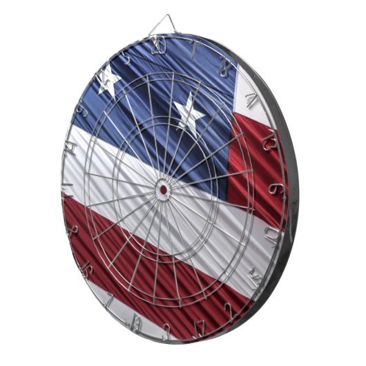 Patriotische Flagge der USA, rot, weiß und blau Dartscheibe (Vorderseite rechts)