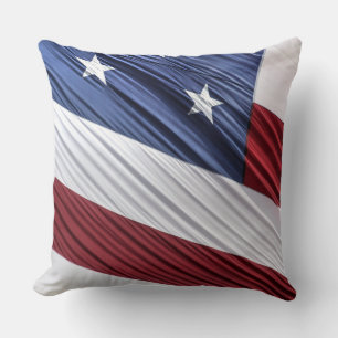 Patriotische Flagge der USA, rot, weiß und blau Kissen