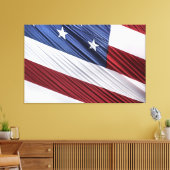 Patriotische Flagge der USA, rot, weiß und blau Leinwanddruck (Insitu (Wohnzimmer))