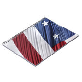 Patriotische Flagge der USA, rot, weiß und blau Notizblock (Linke Seite)