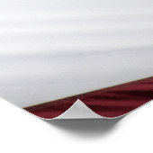 Patriotische Flagge der USA, rot, weiß und blau Poster (Ecke)