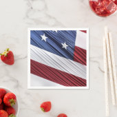 Patriotische Flagge der USA, rot, weiß und blau Serviette (Beispiel)