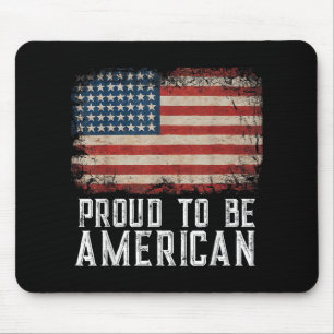 Patriotische Flagge der USA stolz auf amerikanisch Mousepad