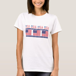 Patriotische Flagge der USA, USA T-Shirt