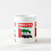 Patriotische Flagge der Vereinigten Arabischen Emi Kaffeetasse (Mittel)