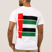 Patriotische Flagge der Vereinigten Arabischen Emi T-Shirt (Rückseite)